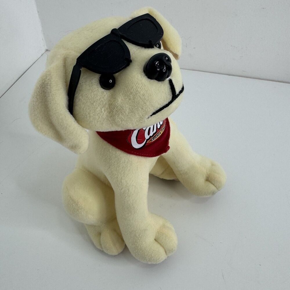 Raising Cane's Dog Raised Sunglasses & Bandana 8" Plush Stuffed Toy Collectible